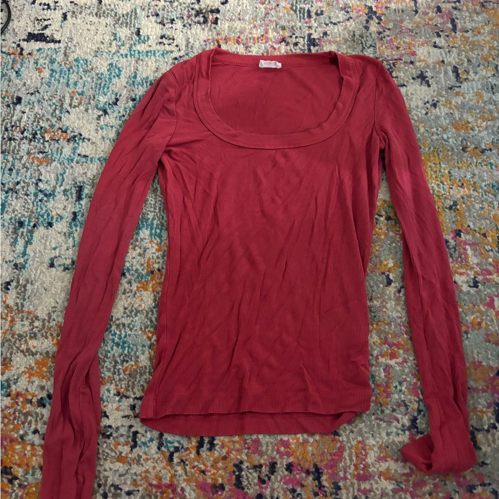 Women's ribbed long sleeve